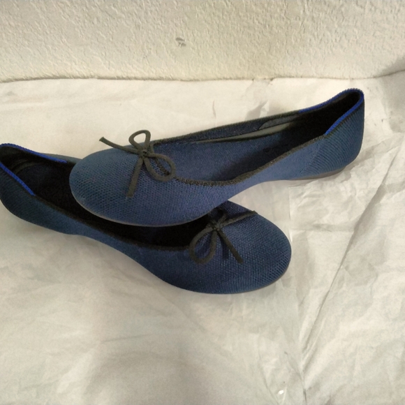 ROTHY’S Comfort Shoes dark Navy  Classic Ballet  Rounded Toe Sz 6 - Picture 3 of 15
